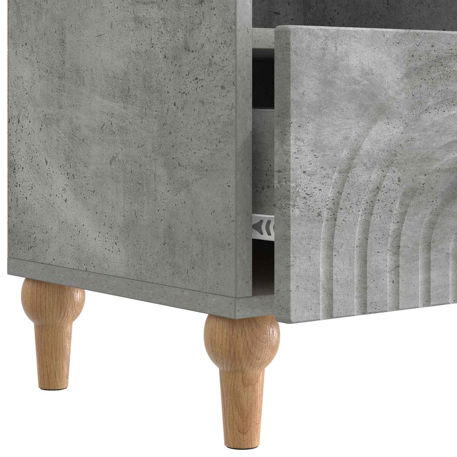 TV-kast Beton Grijs 102 x 34,5 x 50 cm Geconstrueerd hout