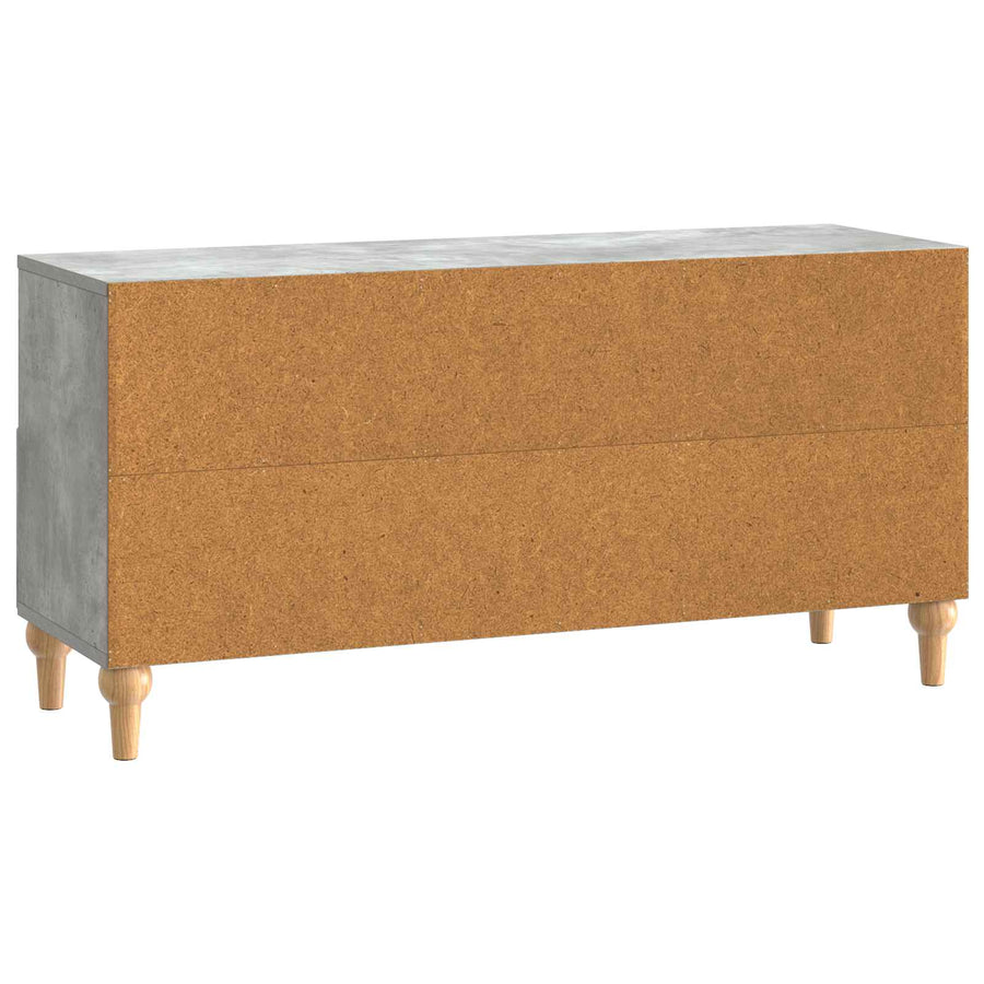 TV-kast Beton Grijs 102 x 34,5 x 50 cm Geconstrueerd hout