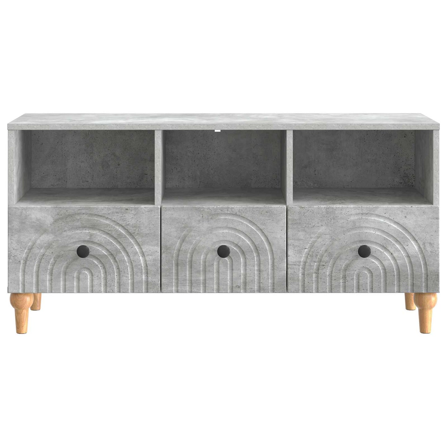 TV-kast Beton Grijs 102 x 34,5 x 50 cm Geconstrueerd hout