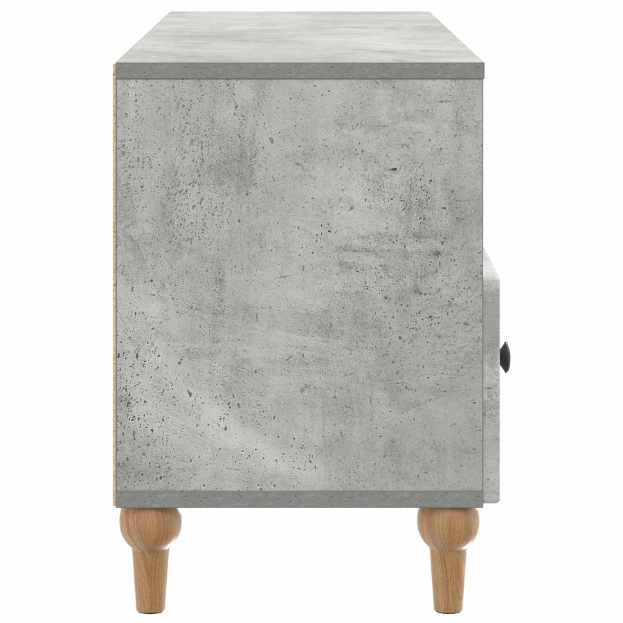 TV-kast Beton Grijs 102 x 34,5 x 50 cm Geconstrueerd hout