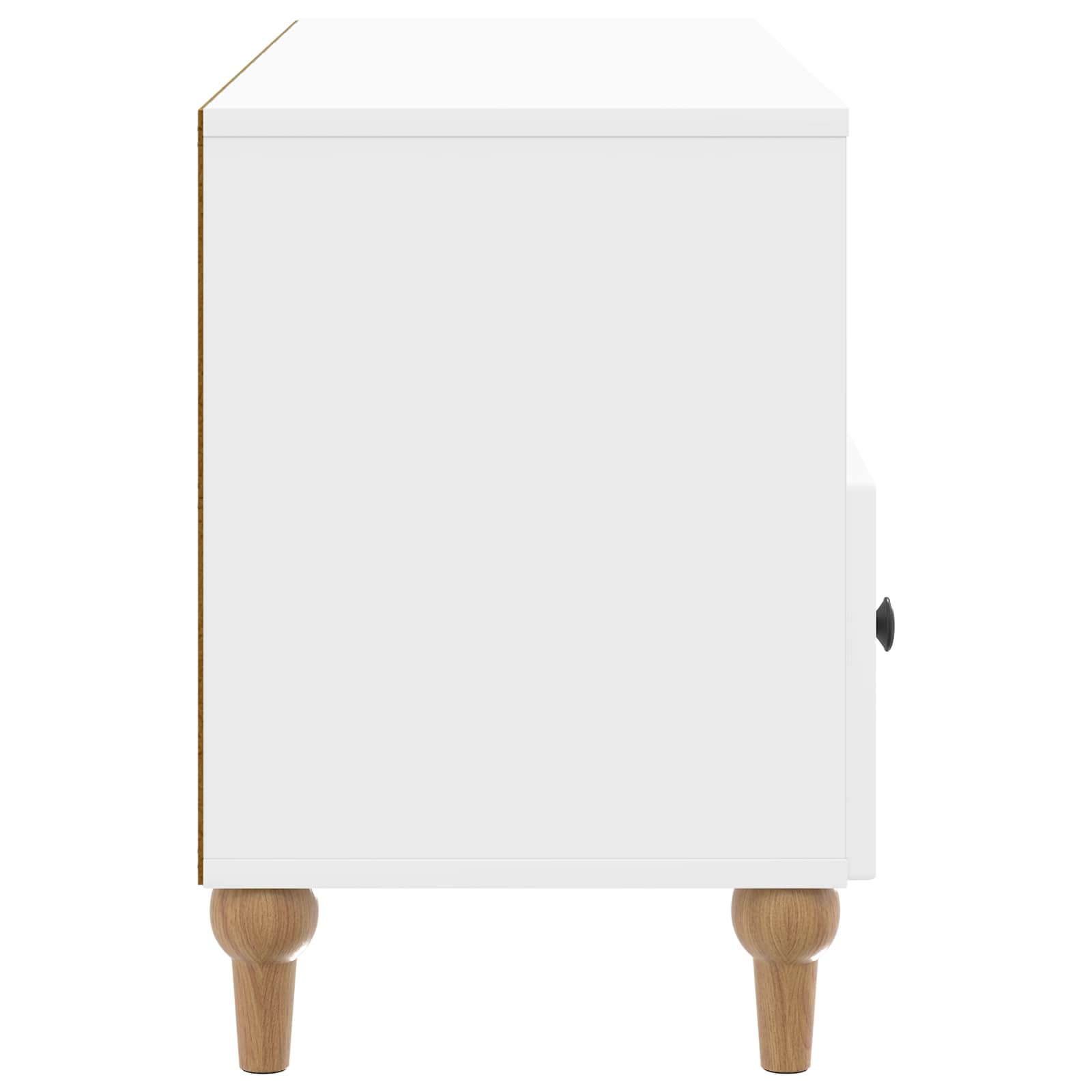 TV-kast Hoogglans Wit 102 x 34,5 x 50 cm Geconstrueerd hout