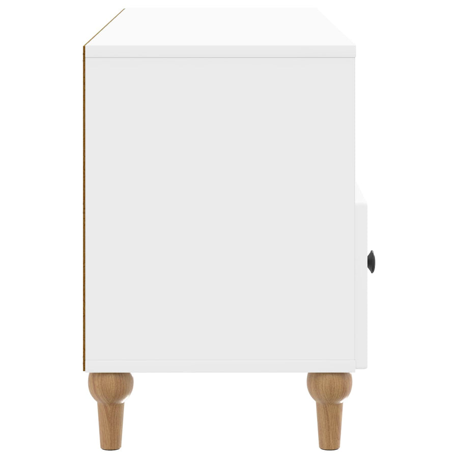 TV-kast Hoogglans Wit 102 x 34,5 x 50 cm Geconstrueerd hout