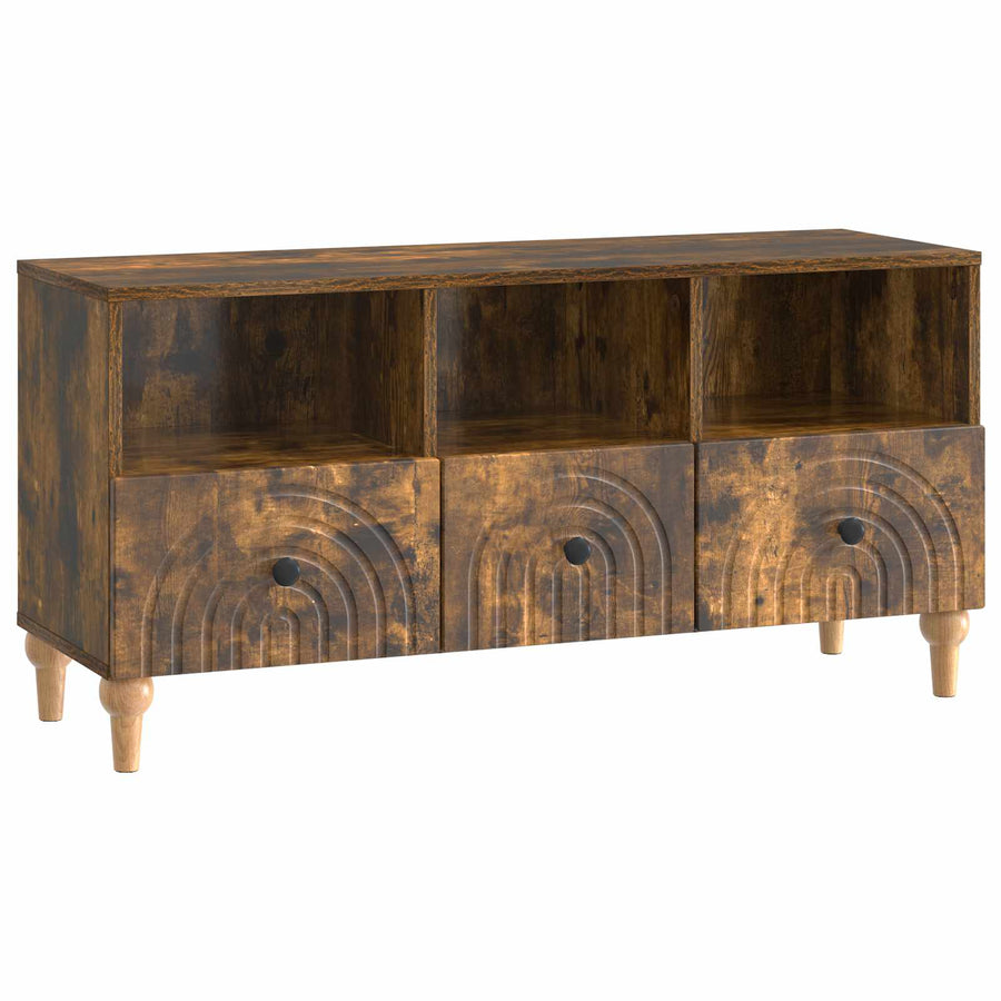 TV-kast Gerookte Eik 102 x 34,5 x 50 cm Geconstrueerd hout