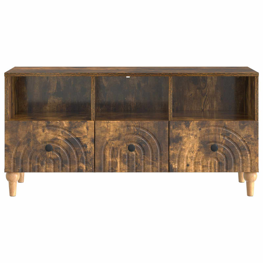 TV-kast Gerookte Eik 102 x 34,5 x 50 cm Geconstrueerd hout