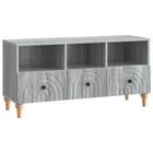 Tv-kast 102x34,5x50 cm grijs geconstrueerd hout