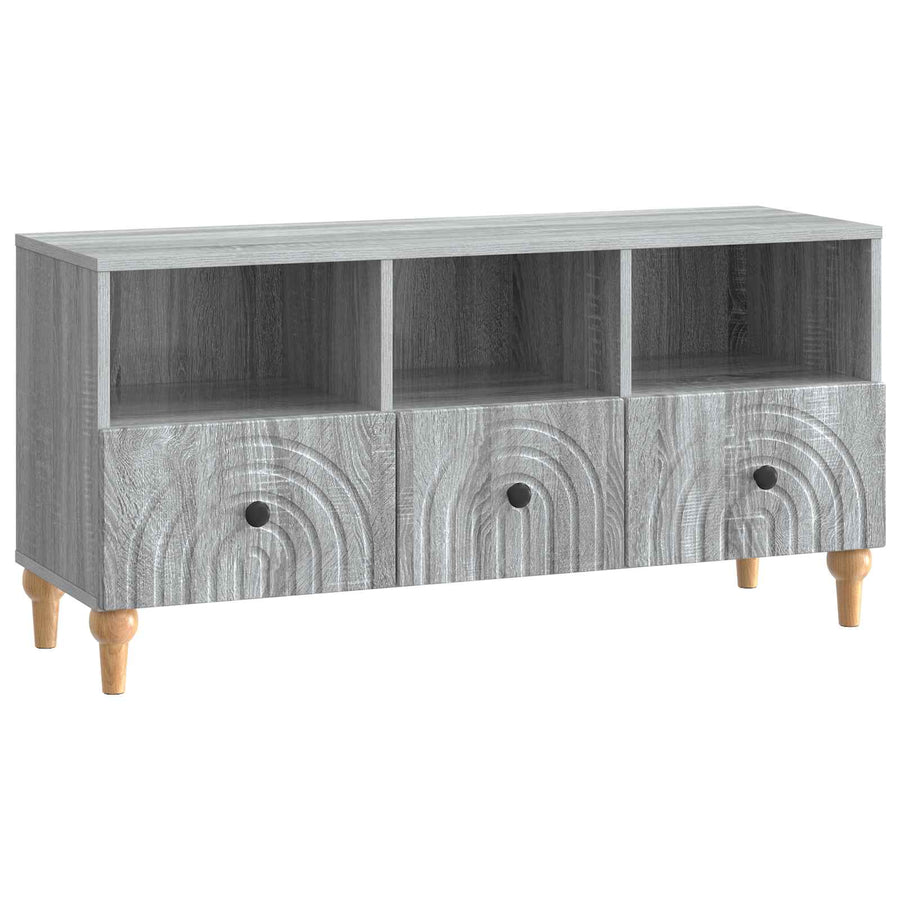 TV-kast Grijze Sonoma 102 x 34,5 x 50 cm Geconstrueerd hout