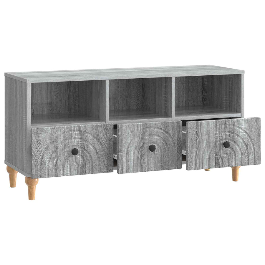 TV-kast Grijze Sonoma 102 x 34,5 x 50 cm Geconstrueerd hout