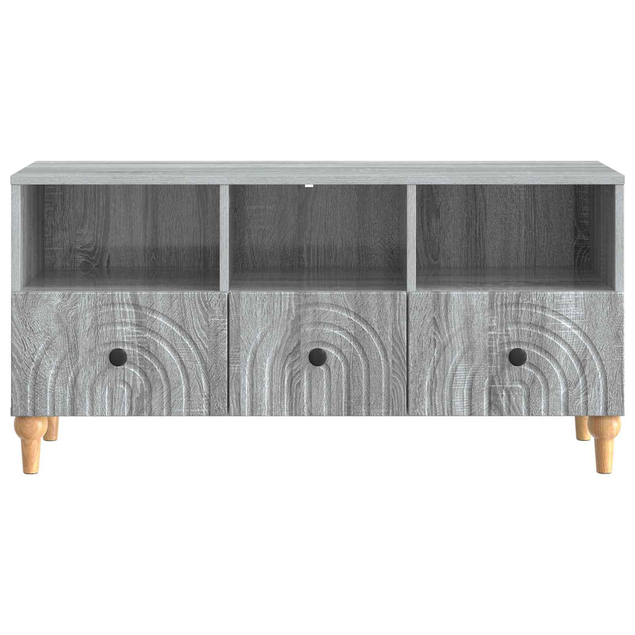 TV-kast Grijze Sonoma 102 x 34,5 x 50 cm Geconstrueerd hout