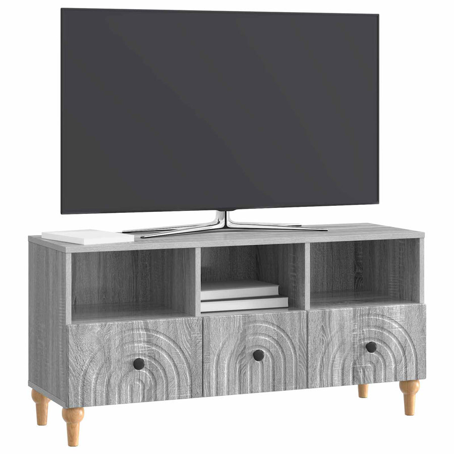 TV-kast Grijze Sonoma 102 x 34,5 x 50 cm Geconstrueerd hout