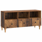 TV-kast 102x34,5x50 cm oudhout geconstrueerd hout