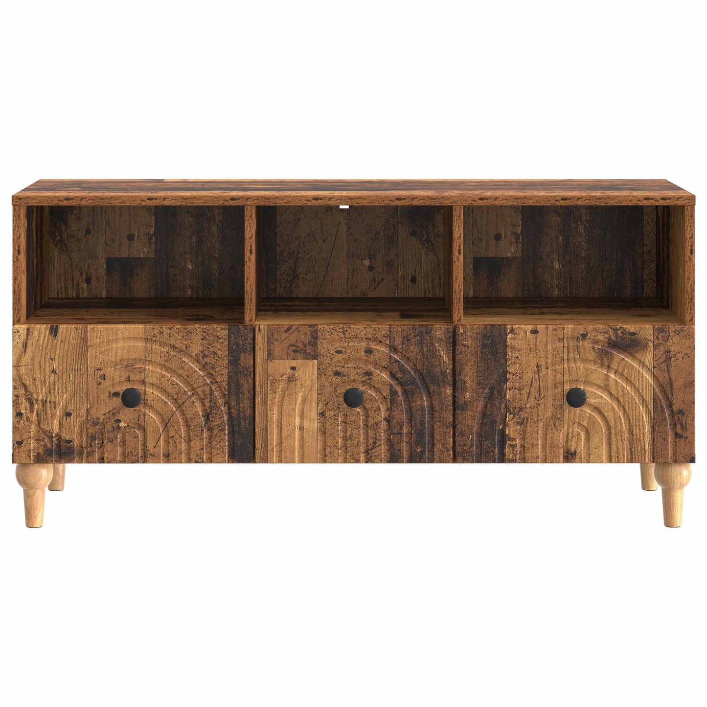 TV-kast Oudhout 102 x 34,5 x 50 cm Geconstrueerd hout
