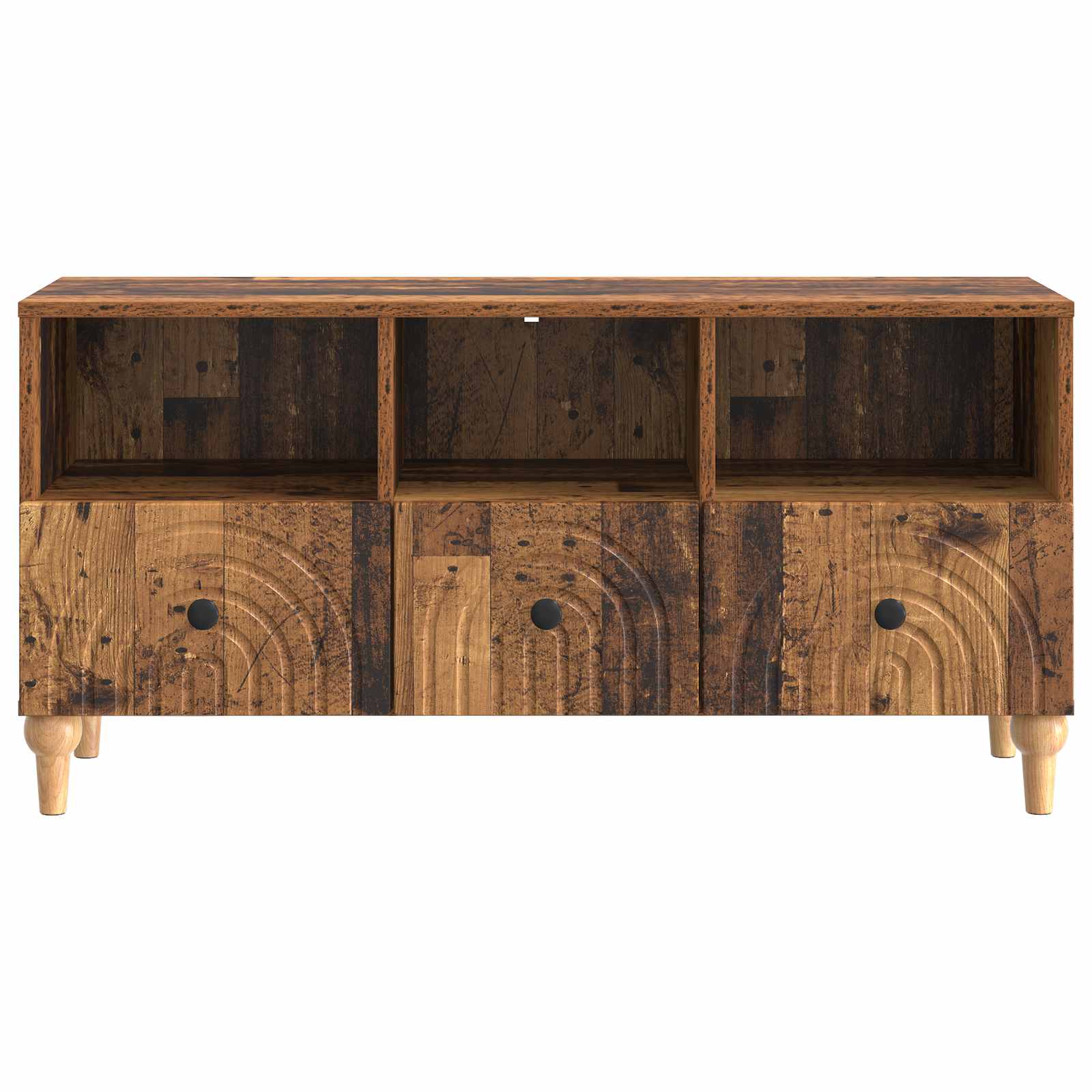 TV-kast Oudhout 102 x 34,5 x 50 cm Geconstrueerd hout