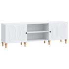 TV-kast 150x31x50 cm bewerkt hout wit