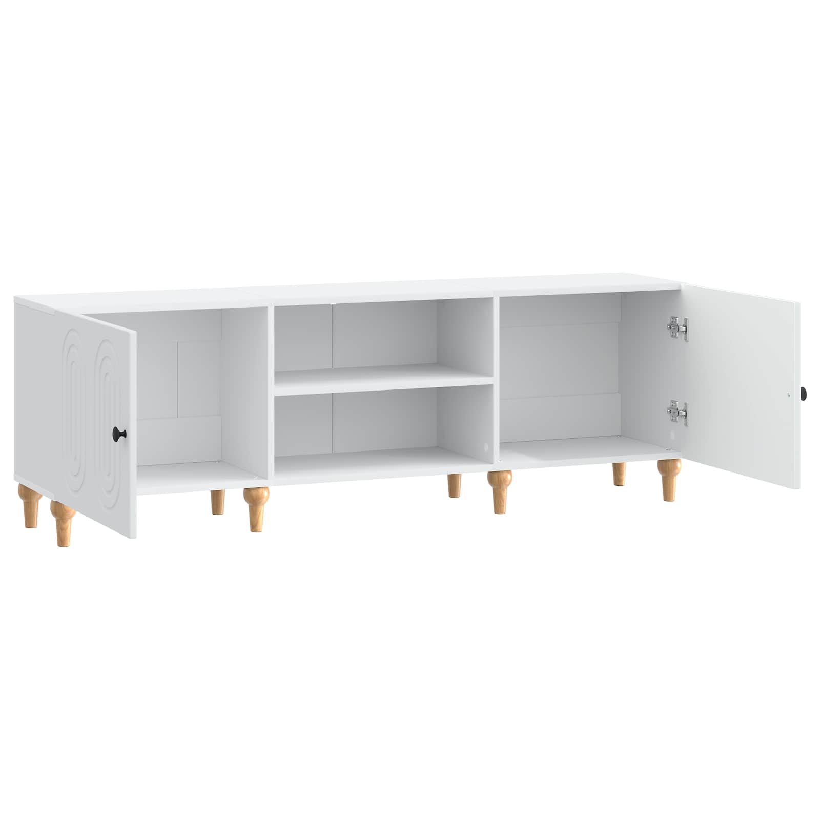 TV-kast Wit 150 x 31 x 50 cm Bewerkt hout