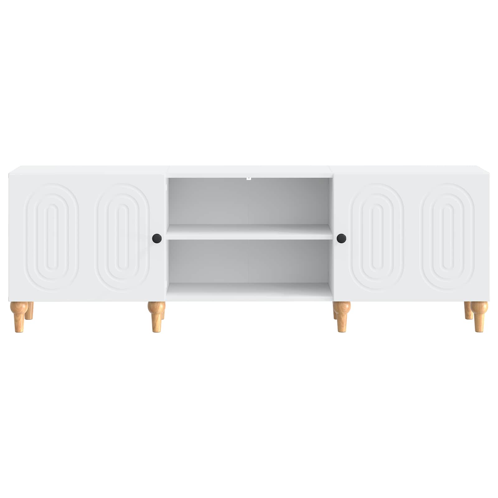 TV-kast Wit 150 x 31 x 50 cm Bewerkt hout