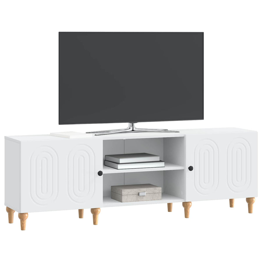 TV-kast Wit 150 x 31 x 50 cm Bewerkt hout