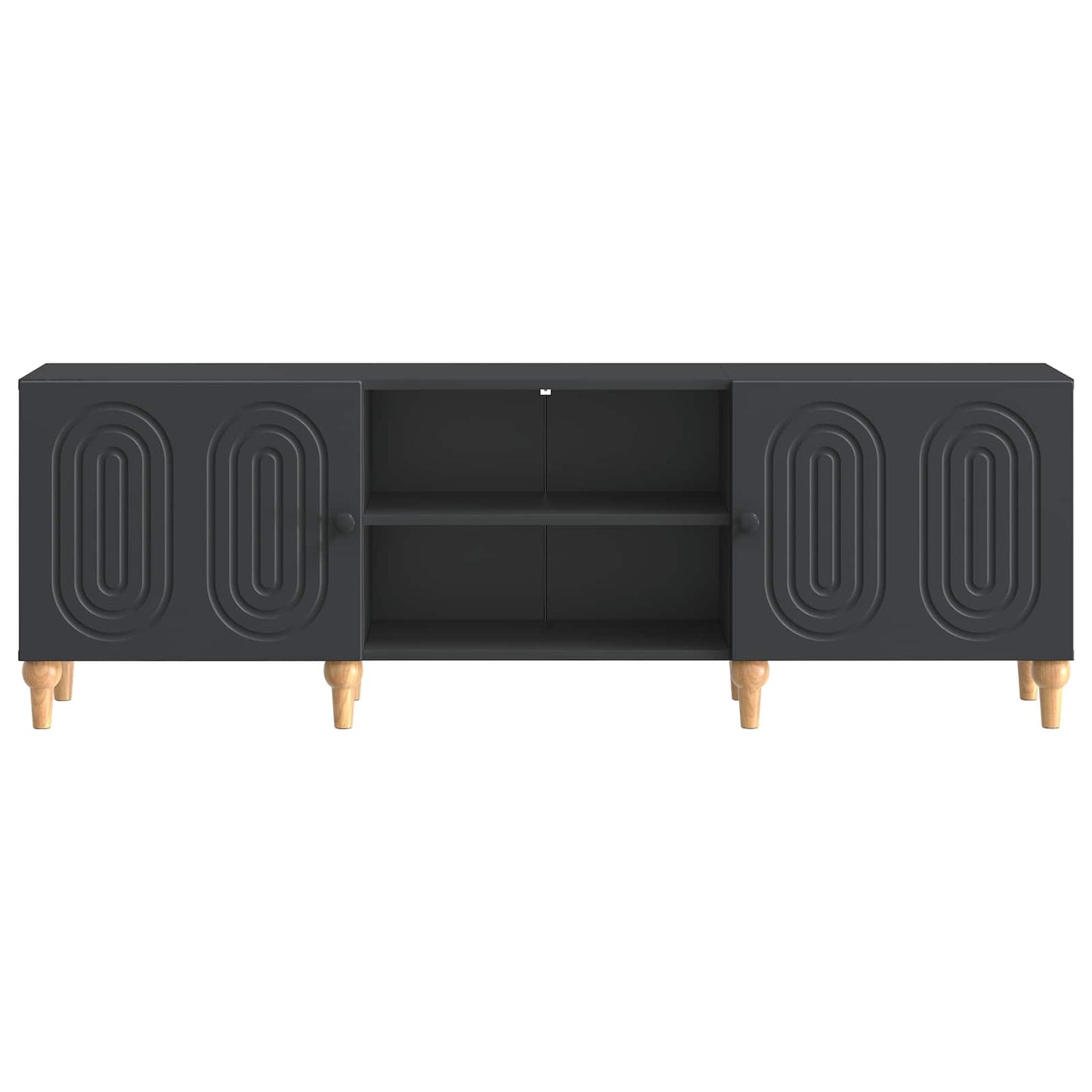 TV-kast Zwart 150 x 31 x 50 cm Bewerkt hout