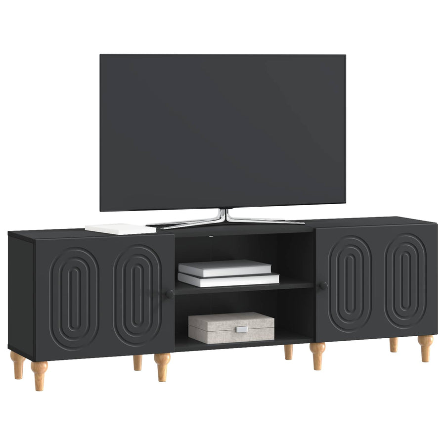 TV-kast Zwart 150 x 31 x 50 cm Bewerkt hout