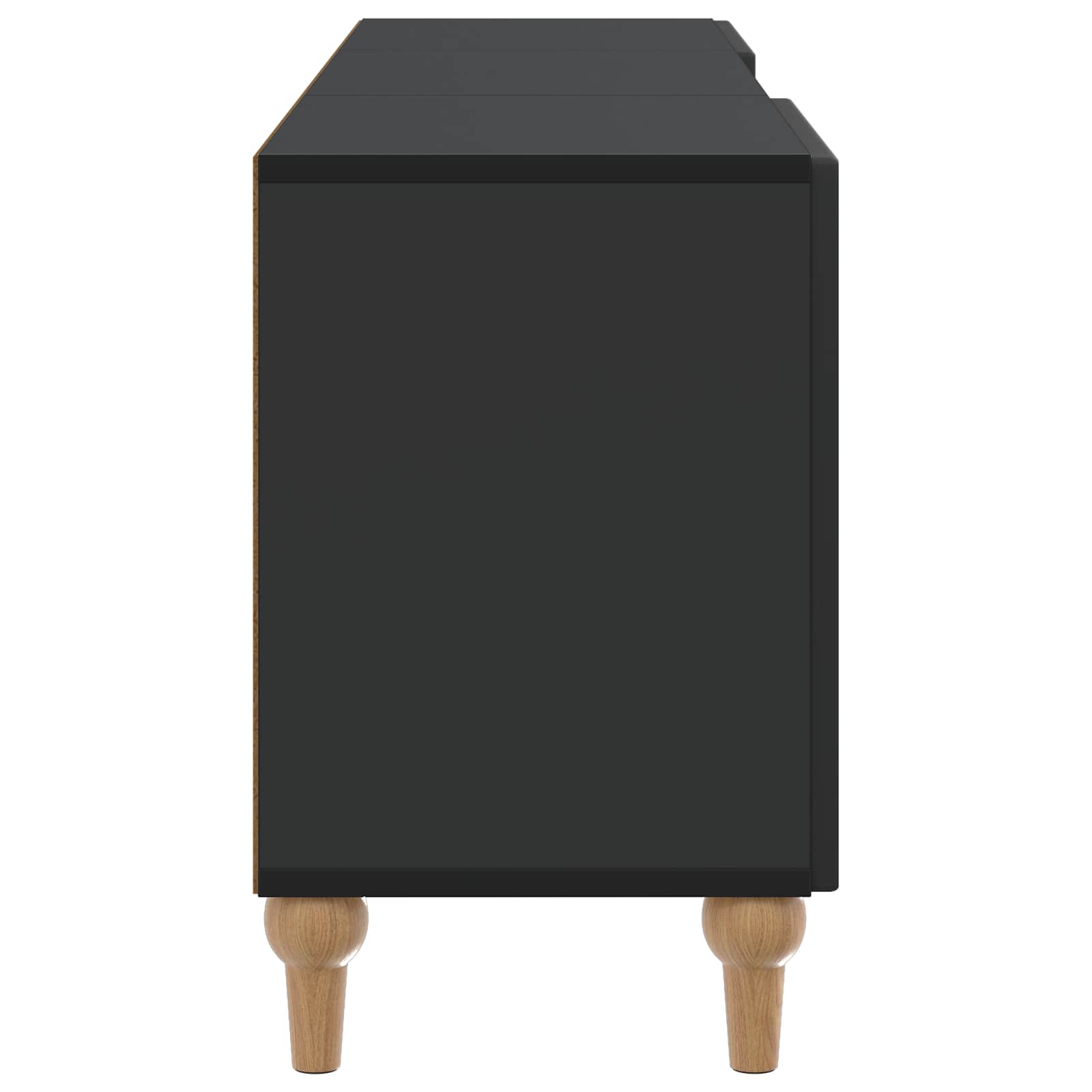 TV-kast Zwart 150 x 31 x 50 cm Bewerkt hout