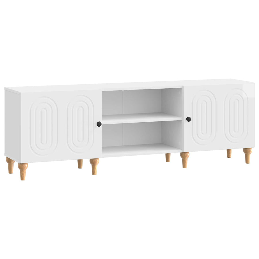 TV-kast Hoogglans Wit 150 x 31 x 50 cm Bewerkt hout