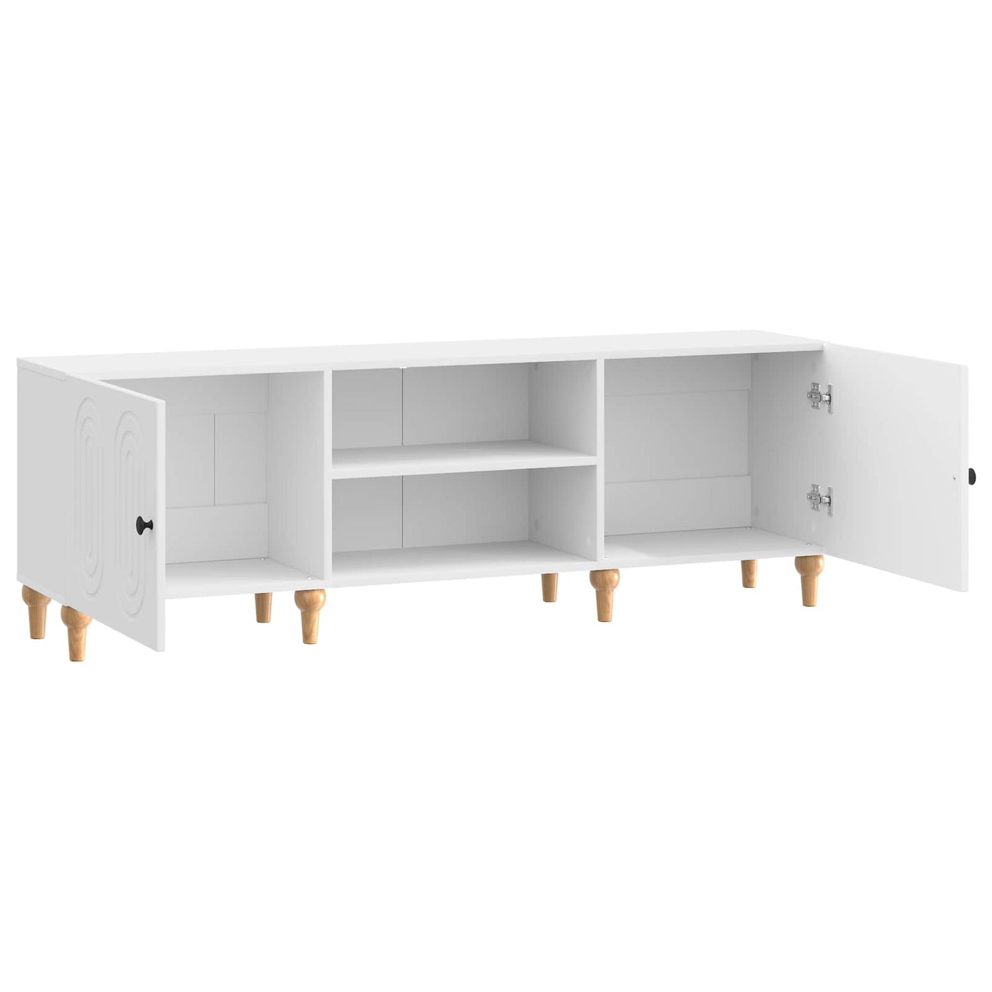 TV-kast Hoogglans Wit 150 x 31 x 50 cm Bewerkt hout