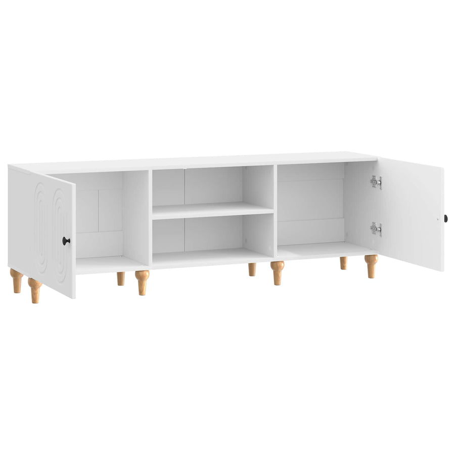 TV-kast Hoogglans Wit 150 x 31 x 50 cm Bewerkt hout
