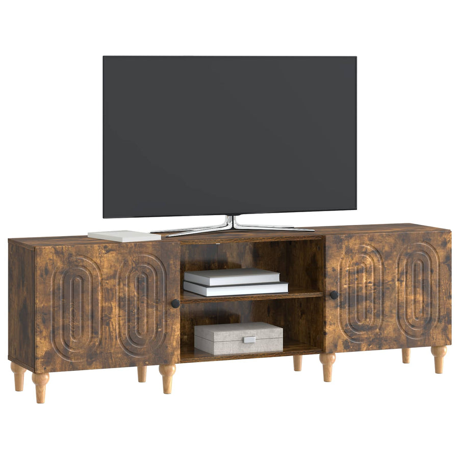 TV-kast Gerookt eiken 150 x 31 x 50 cm Bewerkt hout