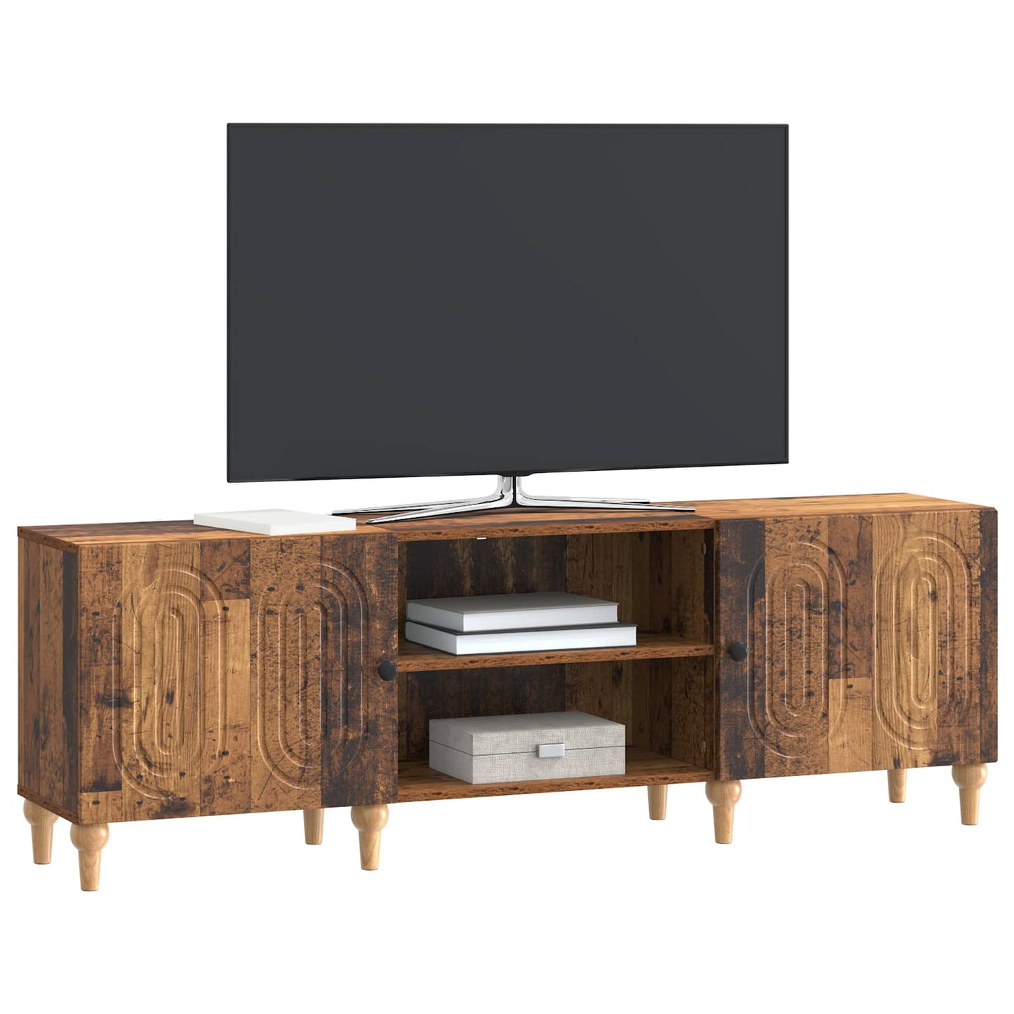 TV-kast Oud hout 150 x 31 x 50 cm Bewerkt hout