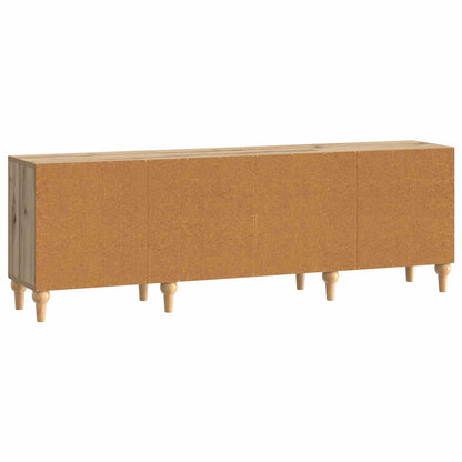 TV-kast Artisanaal eiken 150 x 31 x 50 cm Bewerkt hout