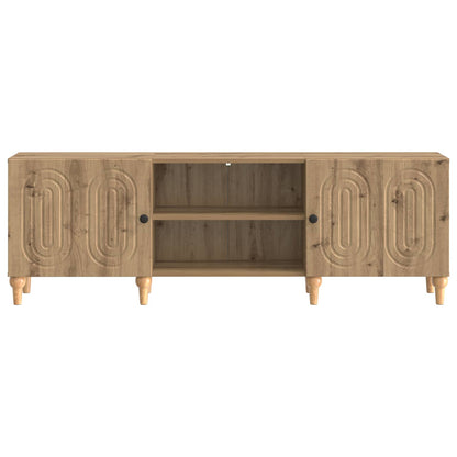 TV-kast Artisanaal eiken 150 x 31 x 50 cm Bewerkt hout