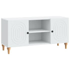 Tv-kast 102x34,5x50 cm bewerkt hout wit