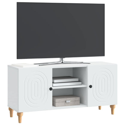 TV-kast Wit 102 x 34,5 x 50 cm Bewerkt hout
