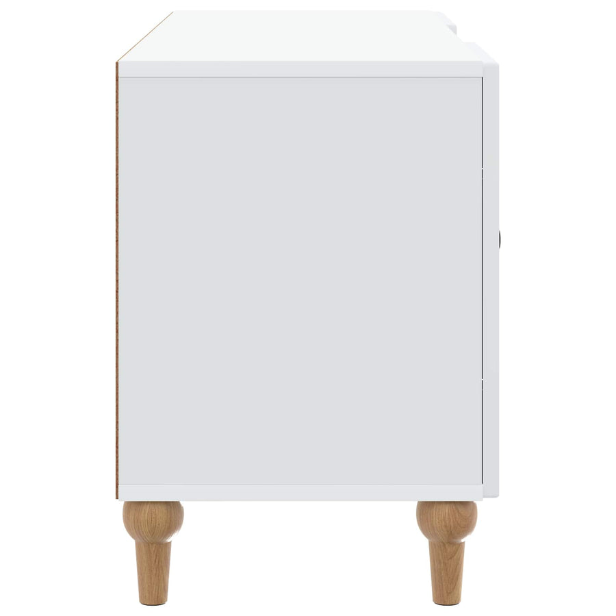 TV-kast Wit 102 x 34,5 x 50 cm Bewerkt hout