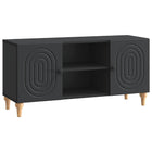 TV-kast 102x34,5x50 cm zwart bewerkt hout
