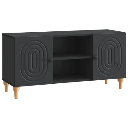 TV-kast Zwart 102 x 34,5 x 50 cm Bewerkt hout