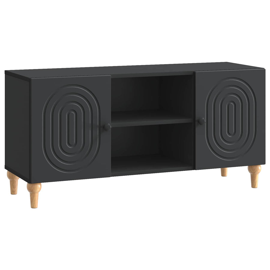 TV-kast Zwart 102 x 34,5 x 50 cm Bewerkt hout