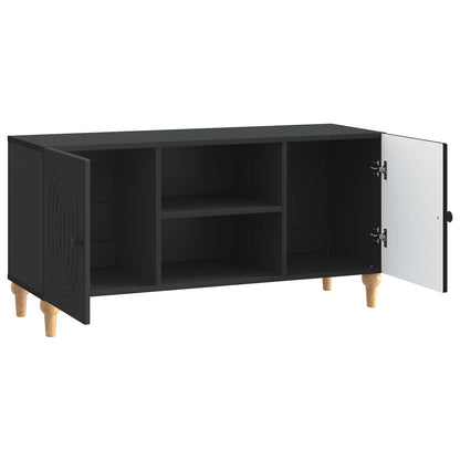TV-kast Zwart 102 x 34,5 x 50 cm Bewerkt hout
