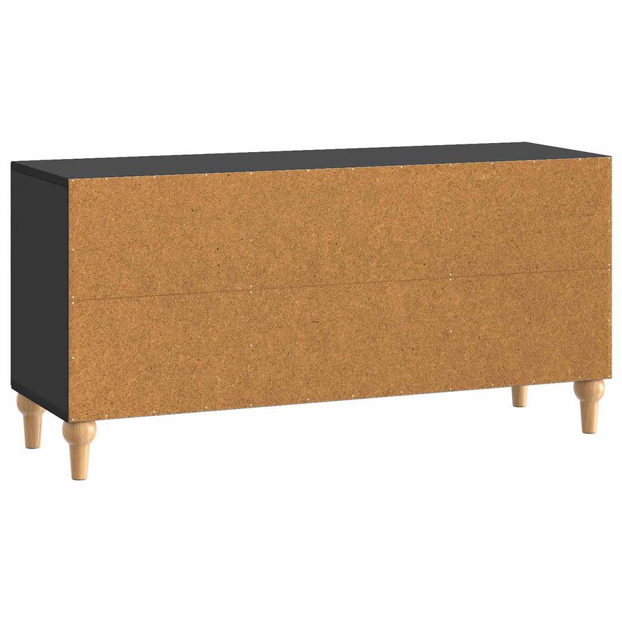 TV-kast Zwart 102 x 34,5 x 50 cm Bewerkt hout