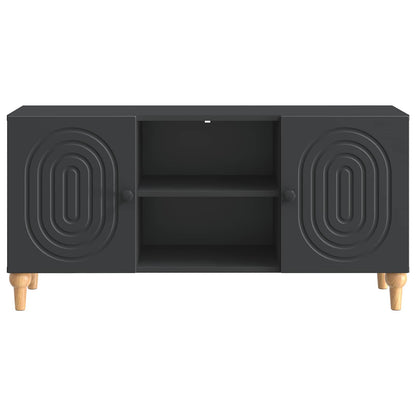 TV-kast Zwart 102 x 34,5 x 50 cm Bewerkt hout