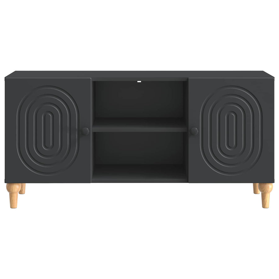 TV-kast Zwart 102 x 34,5 x 50 cm Bewerkt hout