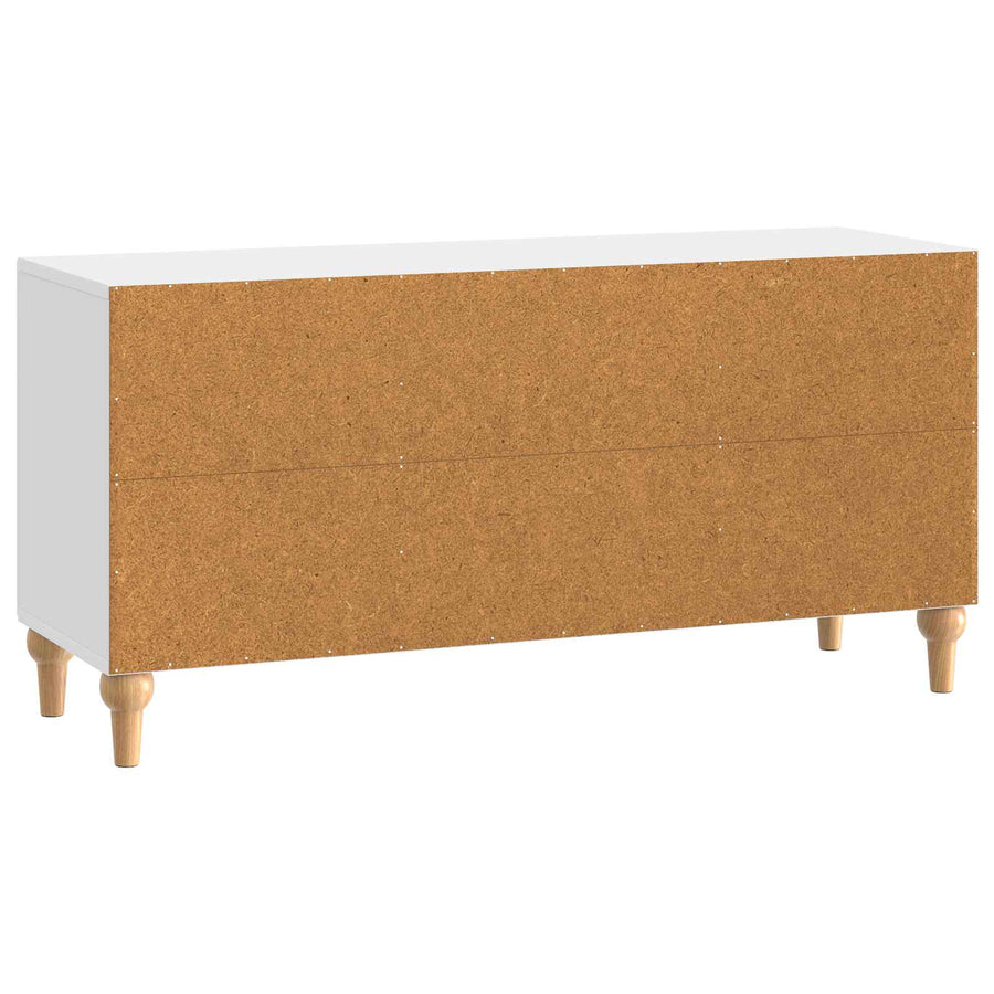 TV-kast Hoogglans Wit 102 x 34,5 x 50 cm Bewerkt hout