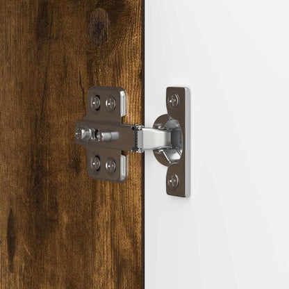 TV-kast Gerookt eiken 102 x 34,5 x 50 cm Bewerkt hout