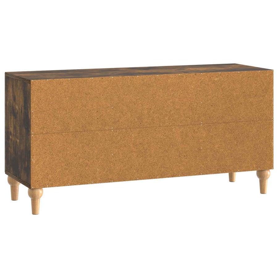 TV-kast Gerookt eiken 102 x 34,5 x 50 cm Bewerkt hout