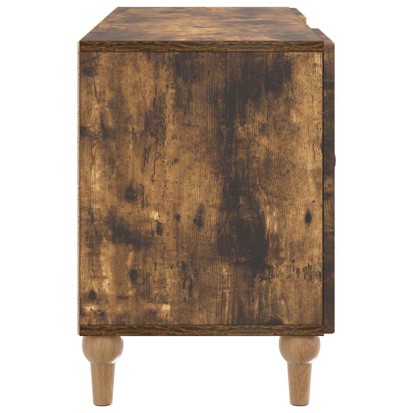 TV-kast Gerookt eiken 102 x 34,5 x 50 cm Bewerkt hout