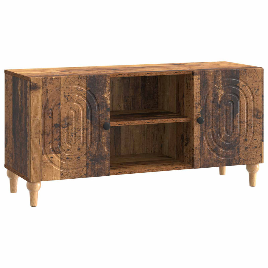 TV-kast Oud hout 102 x 34,5 x 50 cm Bewerkt hout