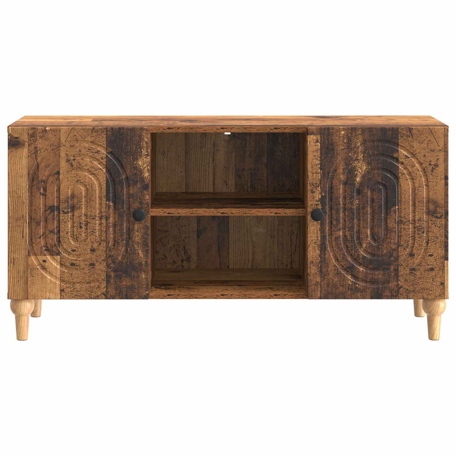 TV-kast Oud hout 102 x 34,5 x 50 cm Bewerkt hout