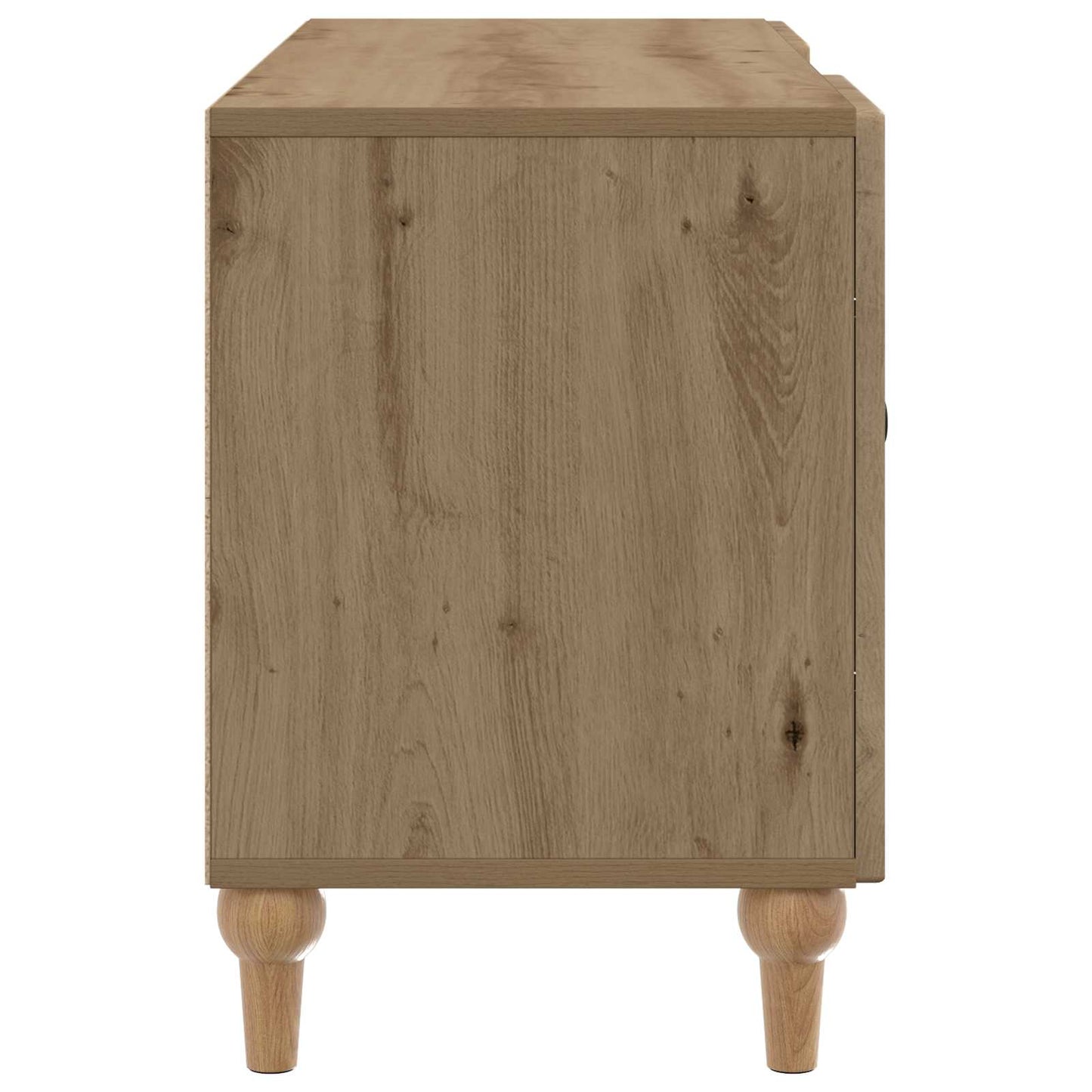 TV-kast Artisanaal eiken 102 x 34,5 x 50 cm Bewerkt hout