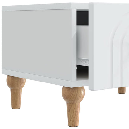 TV-kast met lade Wit 147 x 34,5 x 30 cm Bewerkt hout