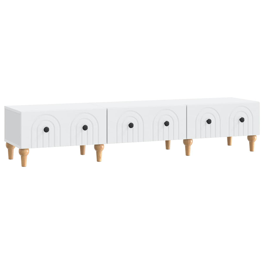 TV-kast met lade Wit 147 x 34,5 x 30 cm Bewerkt hout