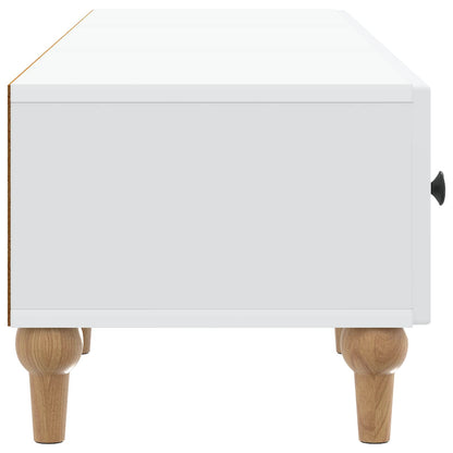TV-kast met lade Wit 147 x 34,5 x 30 cm Bewerkt hout